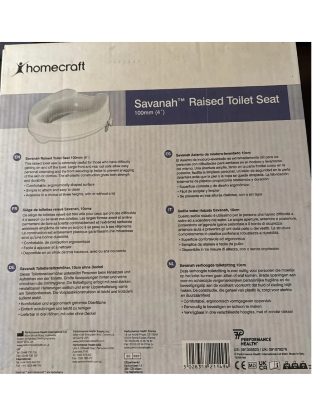 Toilet Seat Homecraft Savannah raised toilet seat 2 inch with lid